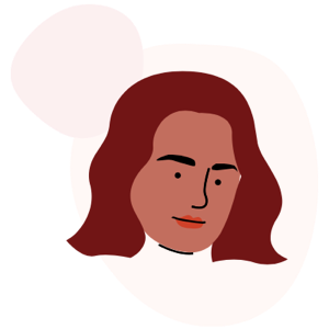 Illustration of a person with red hair